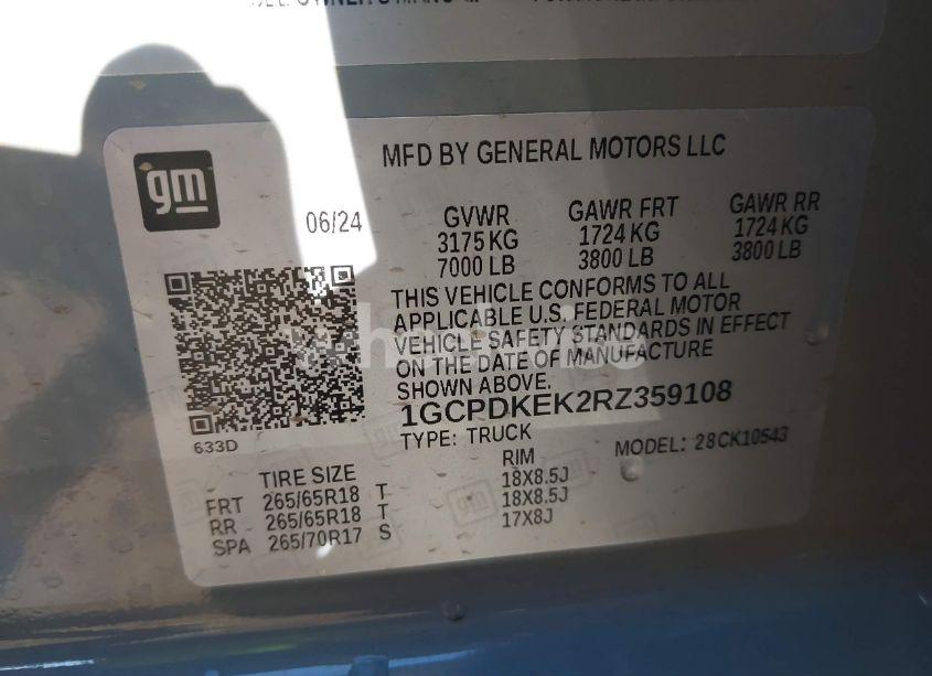 Photo 9 of 2024 Chevrolet Silverado 1500 4WD SHORT BED LT WITH 2FL (VIN 1GCPDKEK2RZ359108)