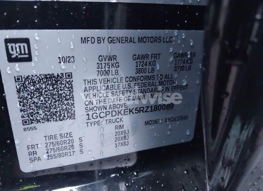 Photo 9 of 2024 Chevrolet Silverado 1500 4WD SHORT BED LT WITH 2FL (VIN 1GCPDKEK5RZ180089)