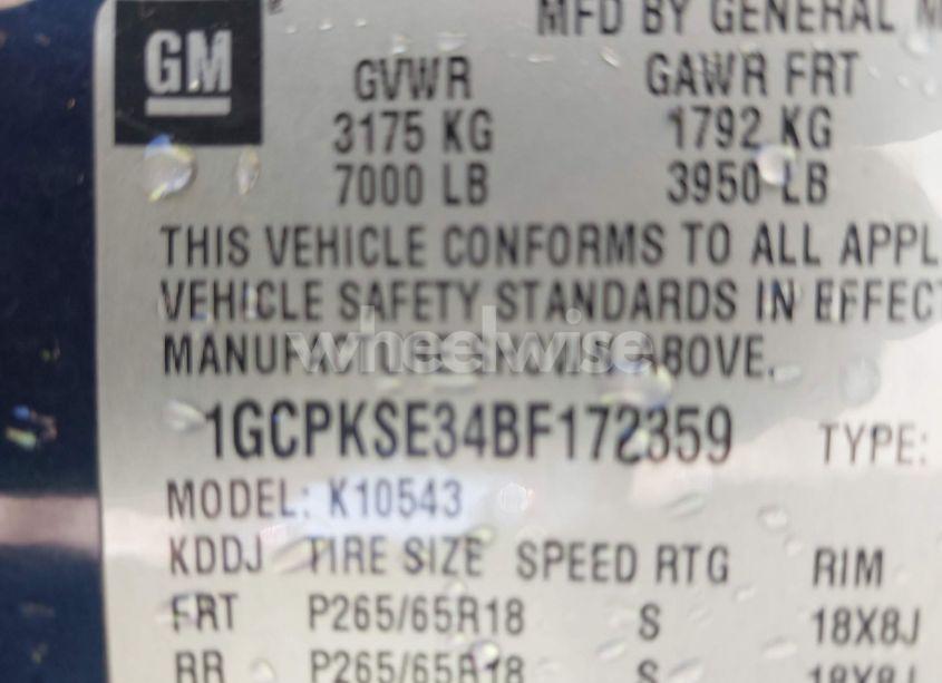 Photo 9 of 2011 Chevrolet Silverado 1500 LT (VIN 1GCPKSE34BF172359)