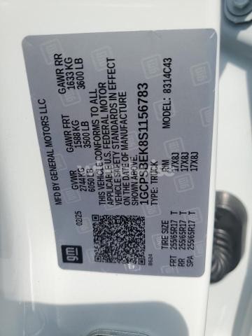 Photo 9 of 2025 CHEVROLET COLORADO (VIN 1GCPSBEK8S1156783)