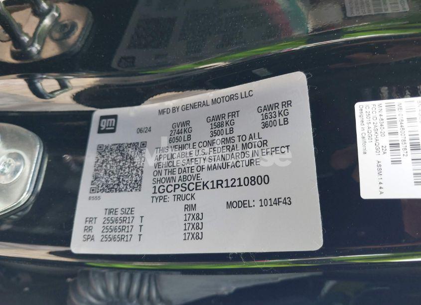 Photo 9 of 2024 Chevrolet Colorado 2WD LT (VIN 1GCPSCEK1R1210800)