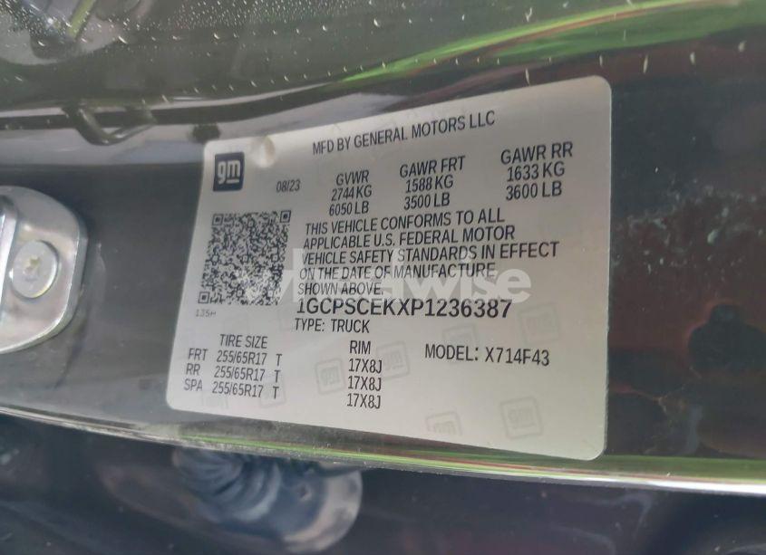 Photo 9 of 2023 Chevrolet Colorado 2WD SHORT BOX LT (VIN 1GCPSCEKXP1236387)