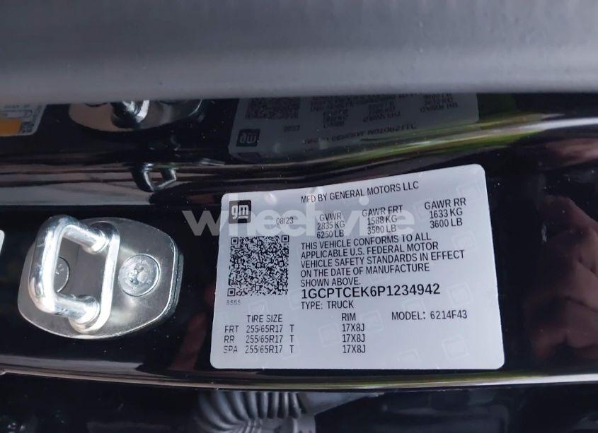 Photo 9 of 2023 Chevrolet Colorado 4WD SHORT BOX LT (VIN 1GCPTCEK6P1234942)