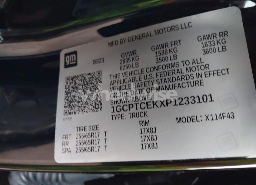 Photo 9 of 2023 Chevrolet Colorado 4WD SHORT BOX LT (VIN 1GCPTCEKXP1233101)