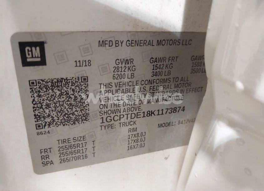 Photo 9 of 2019 Chevrolet Colorado Z71 (VIN 1GCPTDE18K1173874)