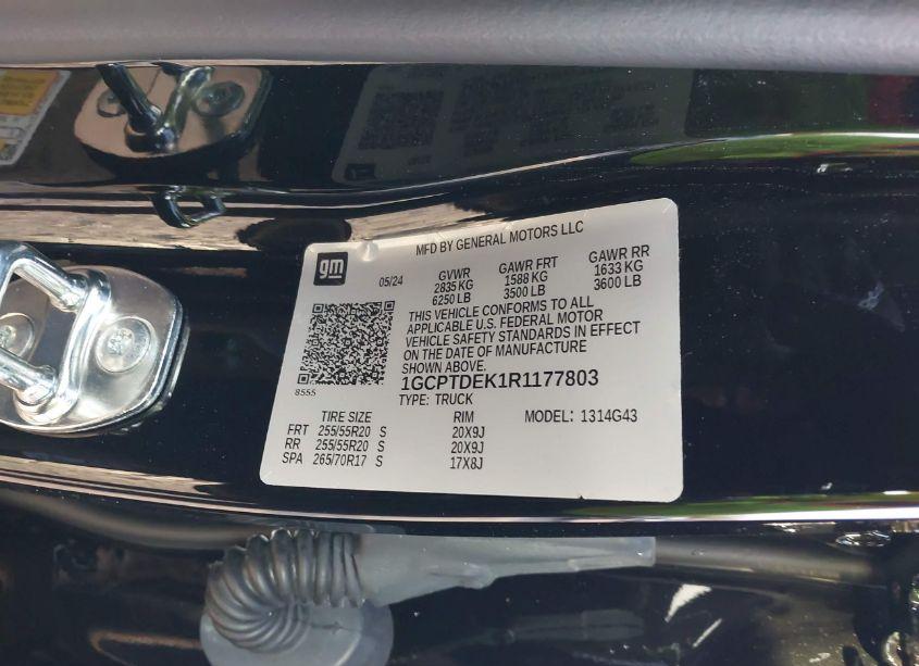 Photo 9 of 2024 Chevrolet Colorado 4WD Z71 (VIN 1GCPTDEK1R1177803)