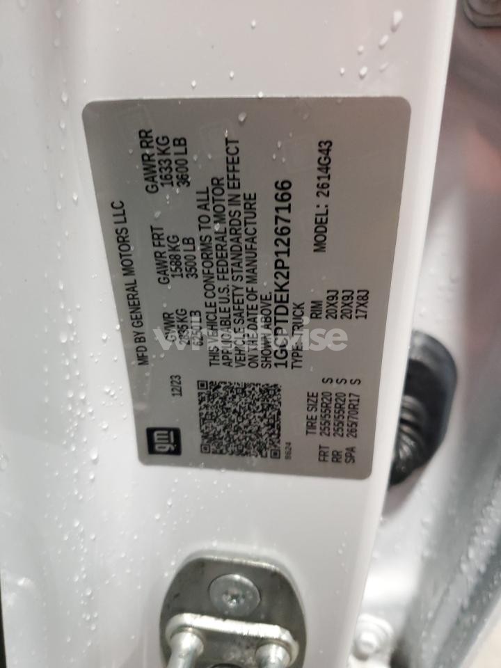 Photo 12 of 2023 CHEVROLET COLORADO Z71 (VIN 1GCPTDEK2P1267166)