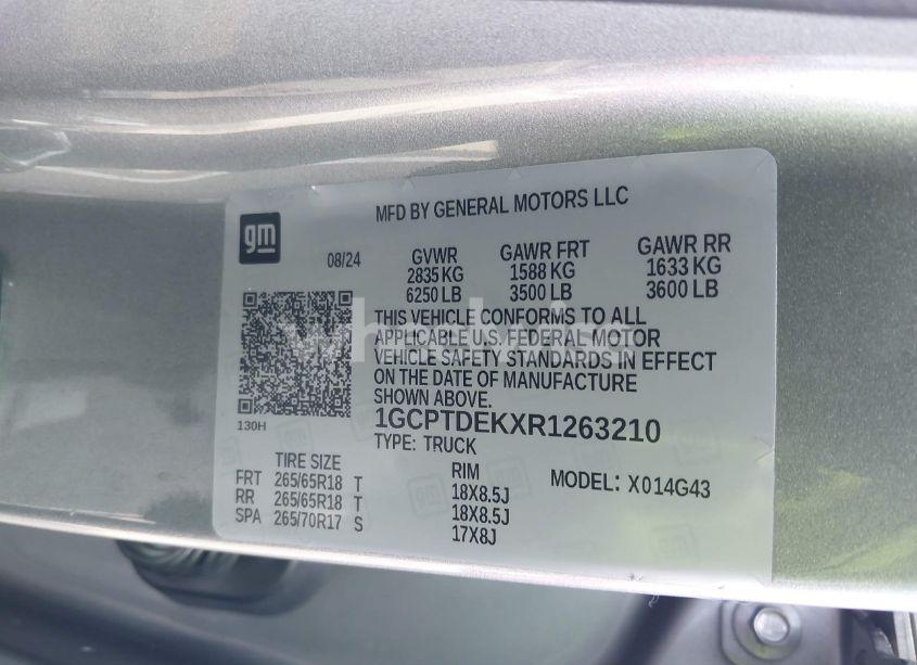 Photo 9 of 2024 Chevrolet Colorado 4WD Z71 (VIN 1GCPTDEKXR1263210)