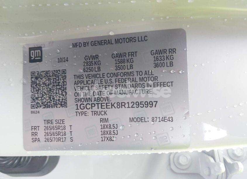 Photo 9 of 2024 Chevrolet Colorado 4WD TRAIL BOSS (VIN 1GCPTEEK8R1295997)