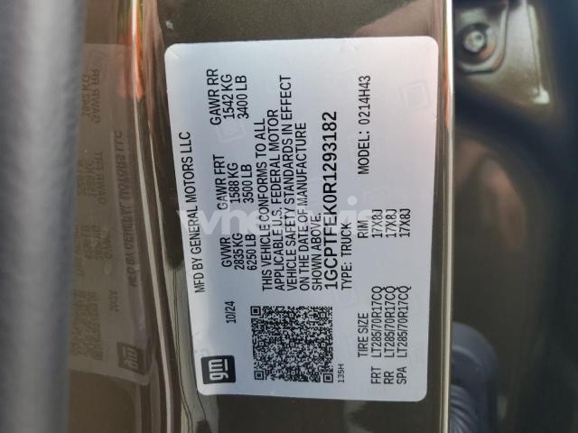 Photo 10 of 2024 CHEVROLET COLORADO ZR2 (VIN 1GCPTFEK0R1293182)