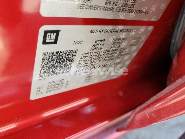 Photo 5 of 2021 CHEVROLET SILVERADO C1500 CUSTOM (VIN 1GCPWBEK1MZ180321)