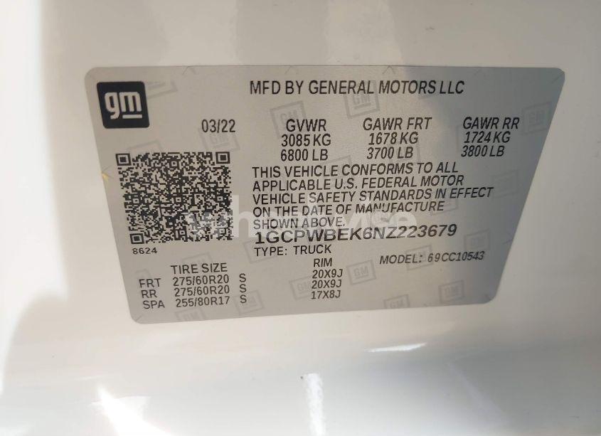 Photo 9 of 2022 Chevrolet Silverado 1500 LTD 2WD SHORT BED CUSTOM (VIN 1GCPWBEK6NZ223679)