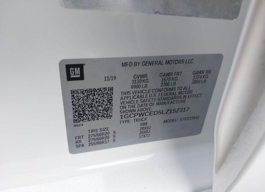 Photo 9 of 2020 Chevrolet Silverado 1500 2WD SHORT BED LT (VIN 1GCPWCED5LZ152317)