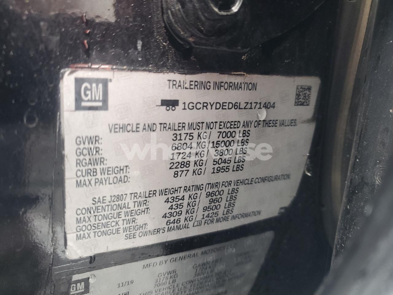 Photo 12 of 2020 CHEVROLET SILVERADO K1500 LT (VIN 1GCPWCED9MZ392844)