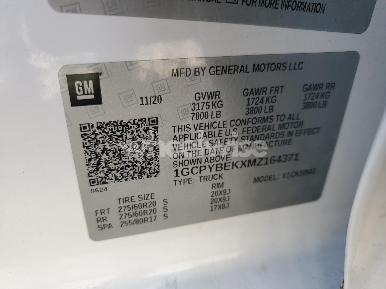 Photo 12 of 2021 CHEVROLET SILVERADO K1500 CUSTOM (VIN 1GCPYBEKXMZ164371)