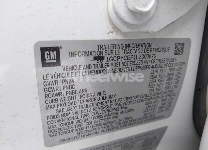 Photo 9 of 2020 Chevrolet Silverado 1500 4WD SHORT BED CUSTOM TRAIL BOSS/4WD STANDARD BED CUSTOM TRAIL BOSS (VIN 1GCPYCEF1LZ300670)