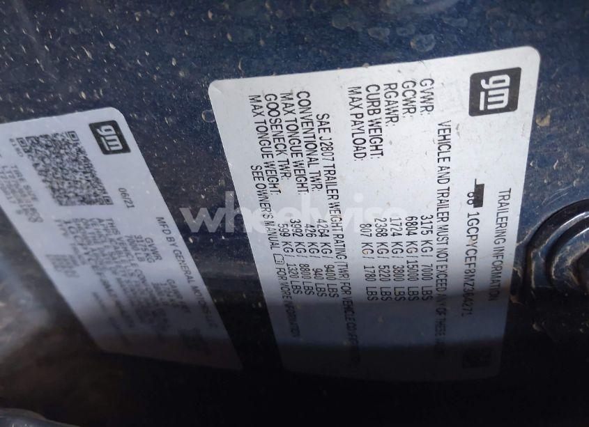 Photo 9 of 2021 Chevrolet Silverado 1500 4WD SHORT BED CUSTOM TRAIL BOSS (VIN 1GCPYCEF8MZ364271)