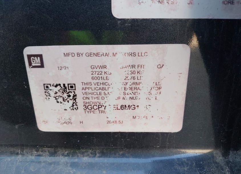 Photo 9 of 2021 Chevrolet Silverado 1500 4WD SHORT BED LT TRAIL BOSS (VIN 1GCPYFEL1MZ392582)