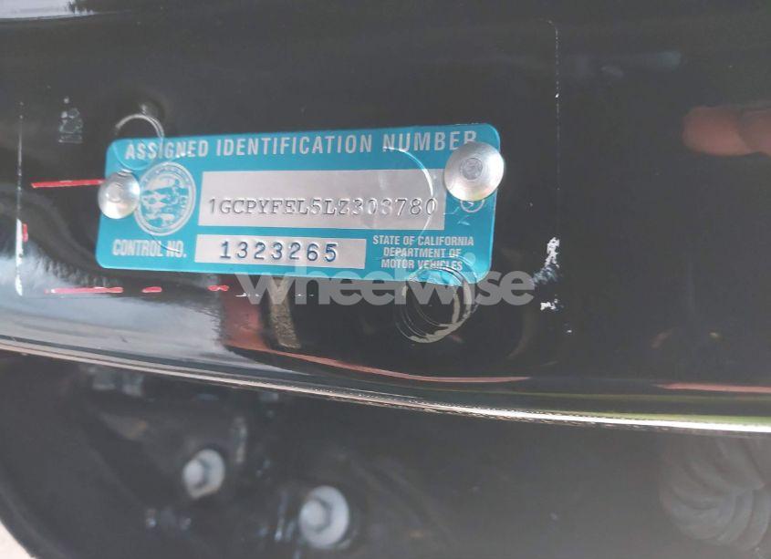 Photo 9 of 2020 Chevrolet Silverado 1500 4WD SHORT BED LT TRAIL BOSS (VIN 1GCPYFEL5LZ308780)