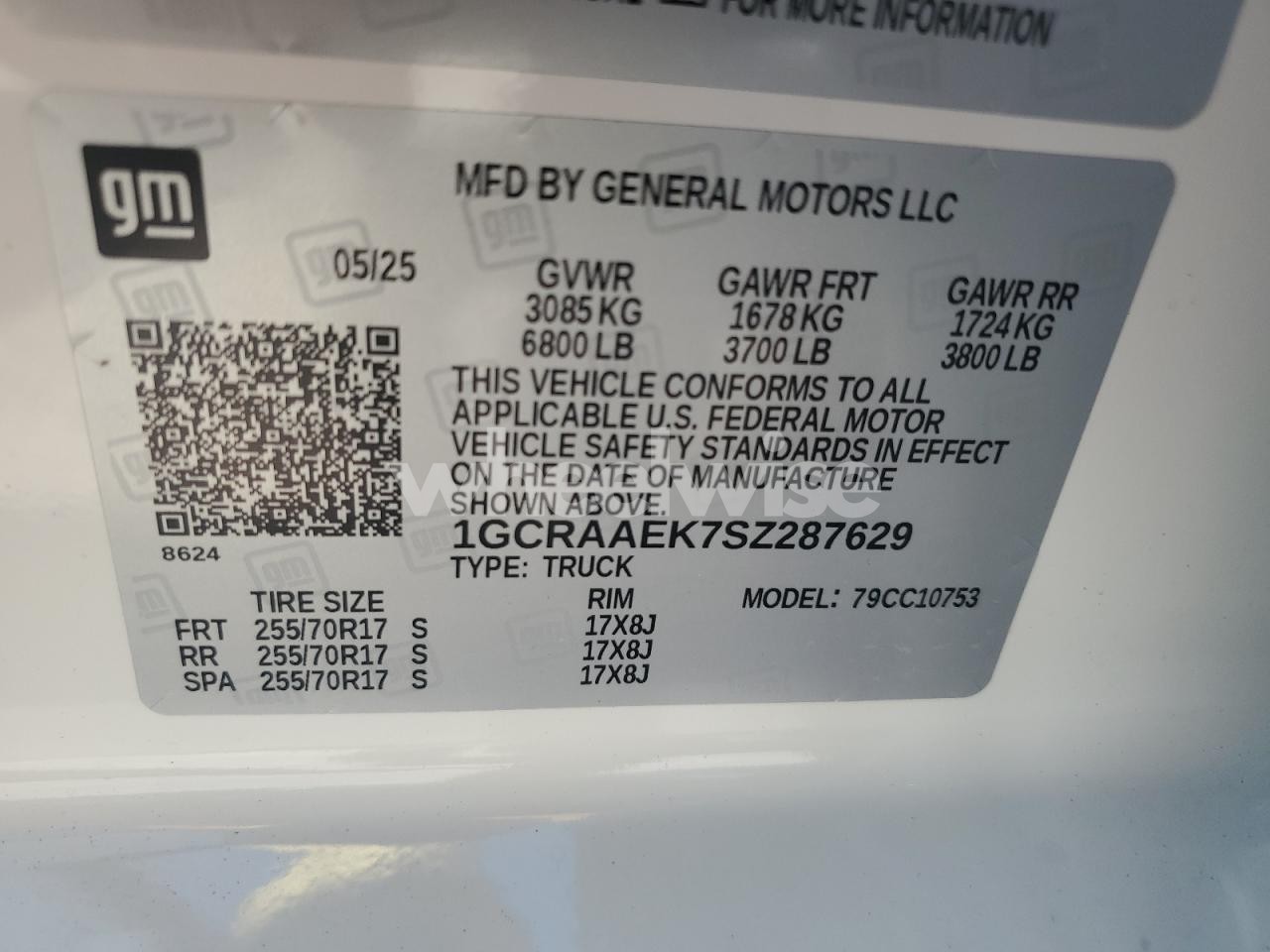 Photo 12 of 2025 CHEVROLET SILVERADO C1500 (VIN 1GCRAAEK7SZ287629)