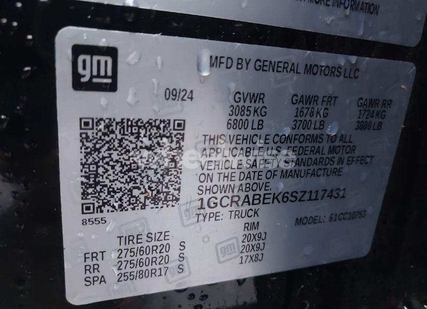 Photo 9 of 2025 Chevrolet Silverado 1500 2WD STANDARD BED CUSTOM (VIN 1GCRABEK6SZ117431)