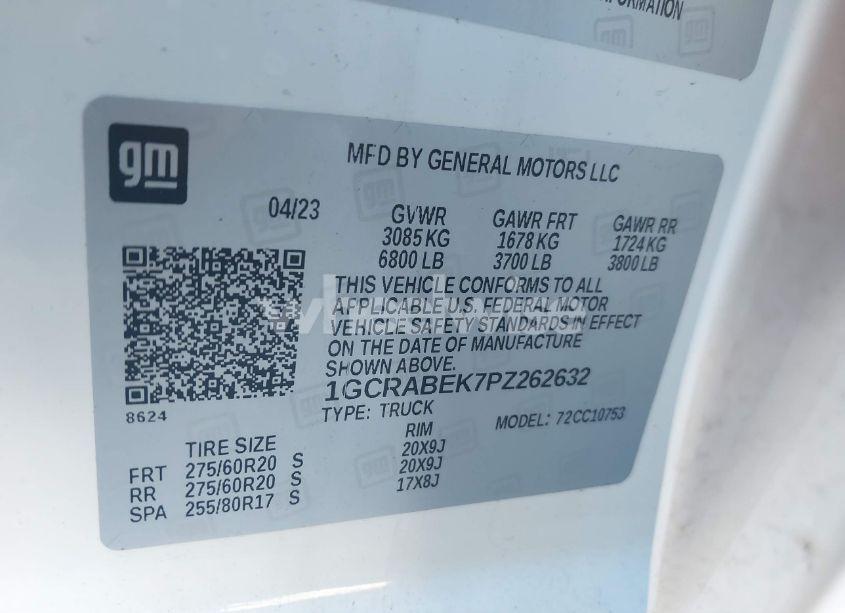 Photo 9 of 2023 Chevrolet Silverado 1500 2WD DOUBLE CAB STANDARD BED CUSTOM (VIN 1GCRABEK7PZ262632)