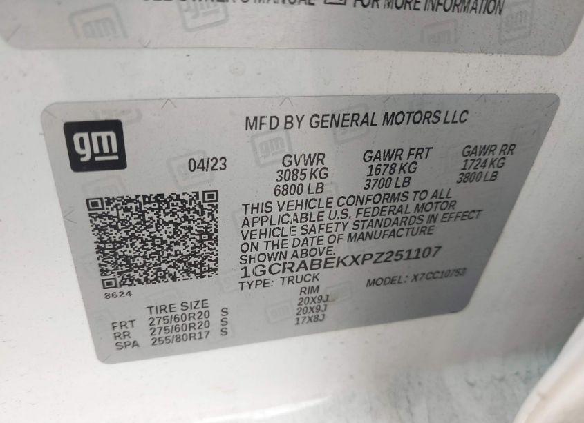 Photo 9 of 2023 Chevrolet Silverado 1500 2WD DOUBLE CAB STANDARD BED CUSTOM (VIN 1GCRABEKXPZ251107)