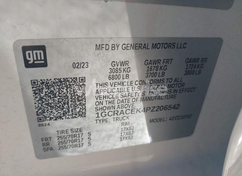 Photo 9 of 2023 Chevrolet Silverado 1500 2WD DOUBLE CAB STANDARD BED LT (VIN 1GCRACEK4PZ206542)