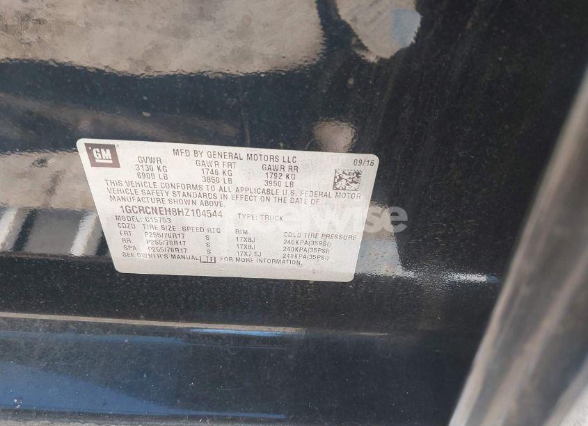 Photo 9 of 2017 Chevrolet Silverado 1500 LS (VIN 1GCRCNEH8HZ104544)