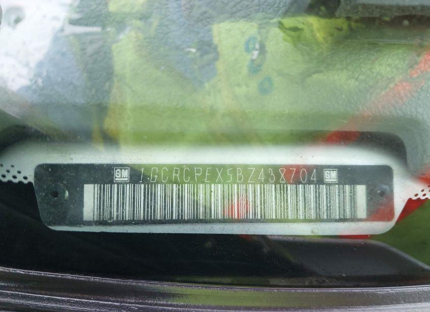 Photo 9 of 2011 Chevrolet Silverado 1500 WORK TRUCK (VIN 1GCRCPEX5BZ438704)