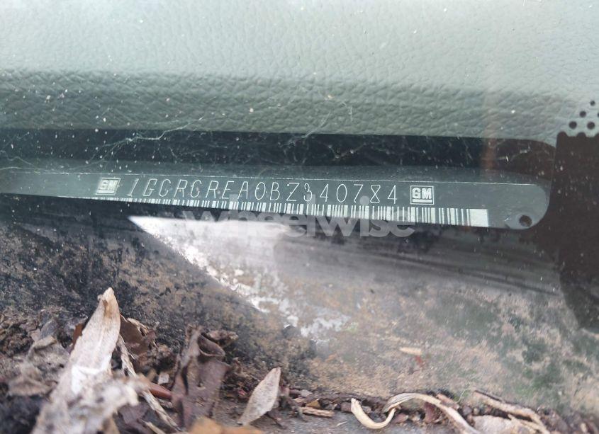 Photo 9 of 2011 Chevrolet Silverado 1500 LS (VIN 1GCRCREA0BZ340784)