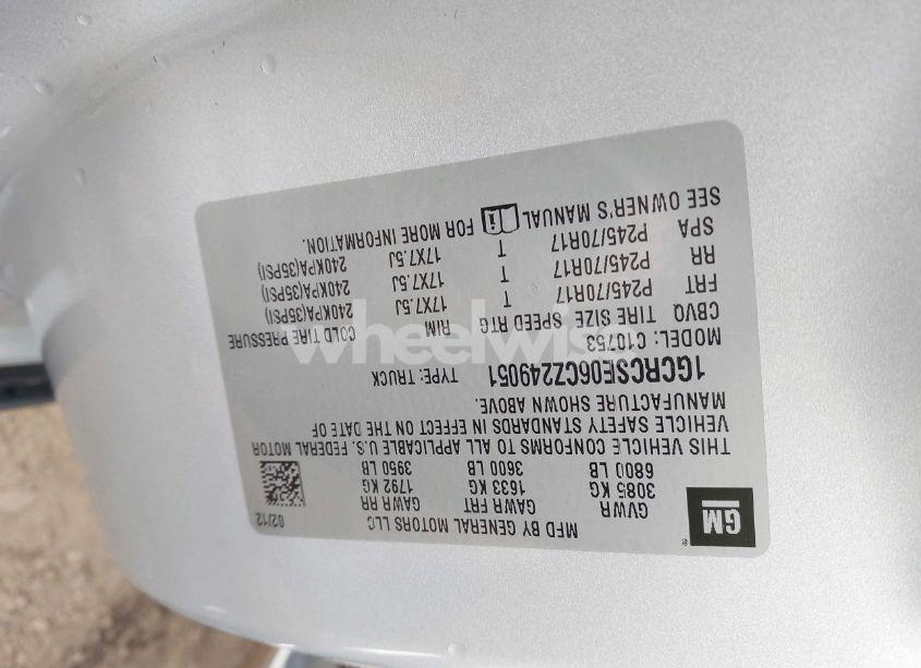 Photo 9 of 2012 Chevrolet Silverado 1500 LT (VIN 1GCRCSE06CZ249051)