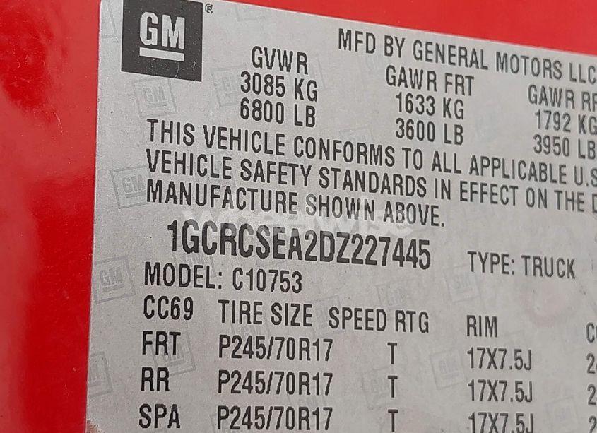 Photo 9 of 2013 Chevrolet Silverado 1500 LT (VIN 1GCRCSEA2DZ227445)