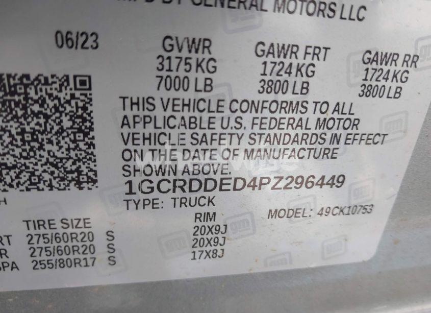 Photo 9 of 2023 Chevrolet Silverado 1500 4WD DOUBLE CAB STANDARD BED LT (VIN 1GCRDDED4PZ296449)