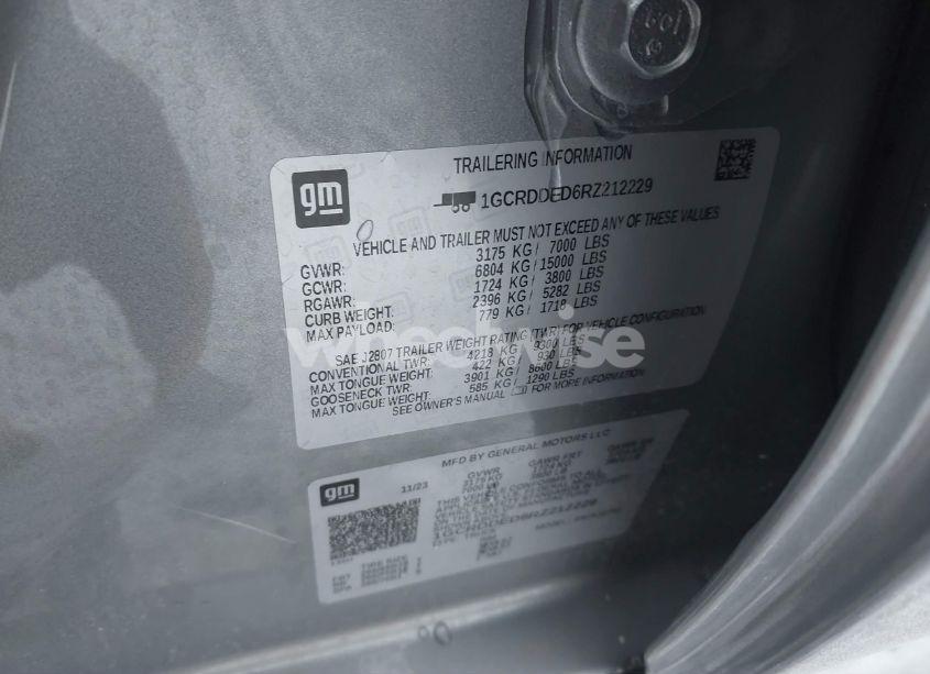 Photo 9 of 2024 Chevrolet Silverado 1500 4WD DOUBLE CAB STANDARD BED LT (VIN 1GCRDDED6RZ212229)