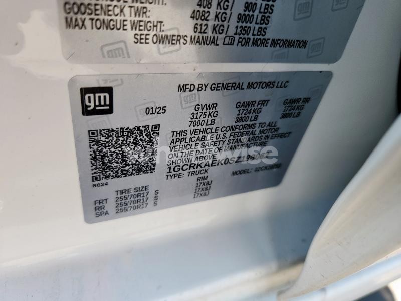 Photo 3 of 2025 CHEVROLET SILVERADO K1500 (VIN 1GCRKAEK0SZ198062)