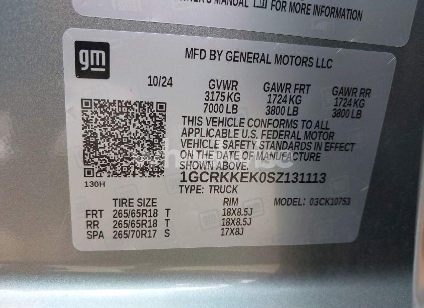 Photo 9 of 2025 Chevrolet Silverado 1500 4WD DOUBLE CAB STANDARD BED LT WITH 2FT (VIN 1GCRKKEK0SZ131113)