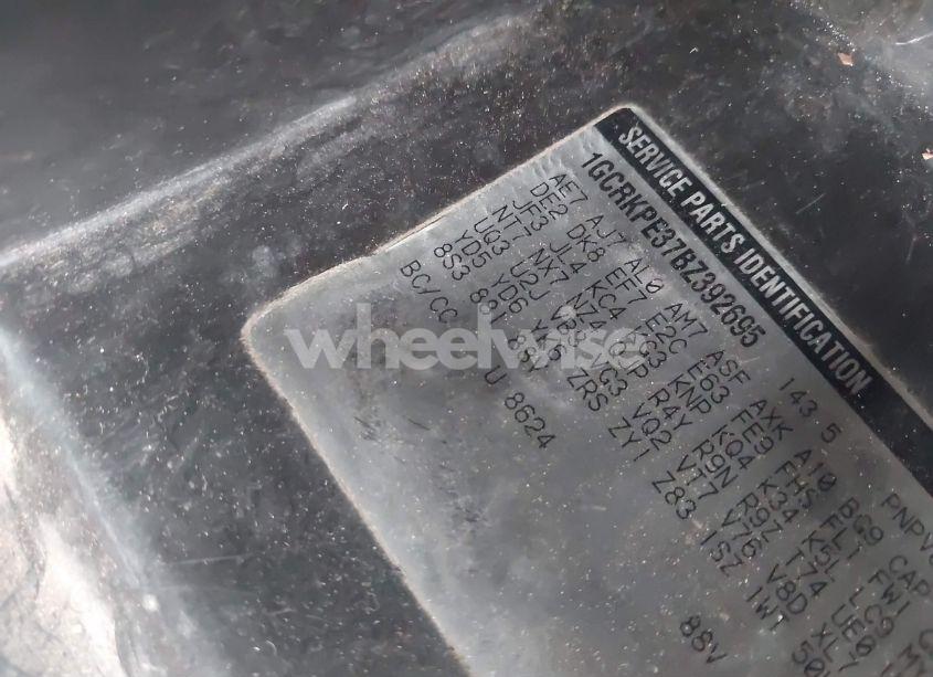 Photo 9 of 2011 Chevrolet Silverado 1500 WORK TRUCK (VIN 1GCRKPE37BZ392695)