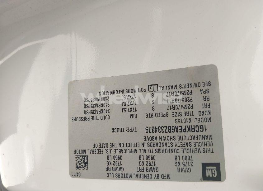 Photo 9 of 2011 Chevrolet Silverado 1500 WORK TRUCK (VIN 1GCRKPEA6BZ334379)