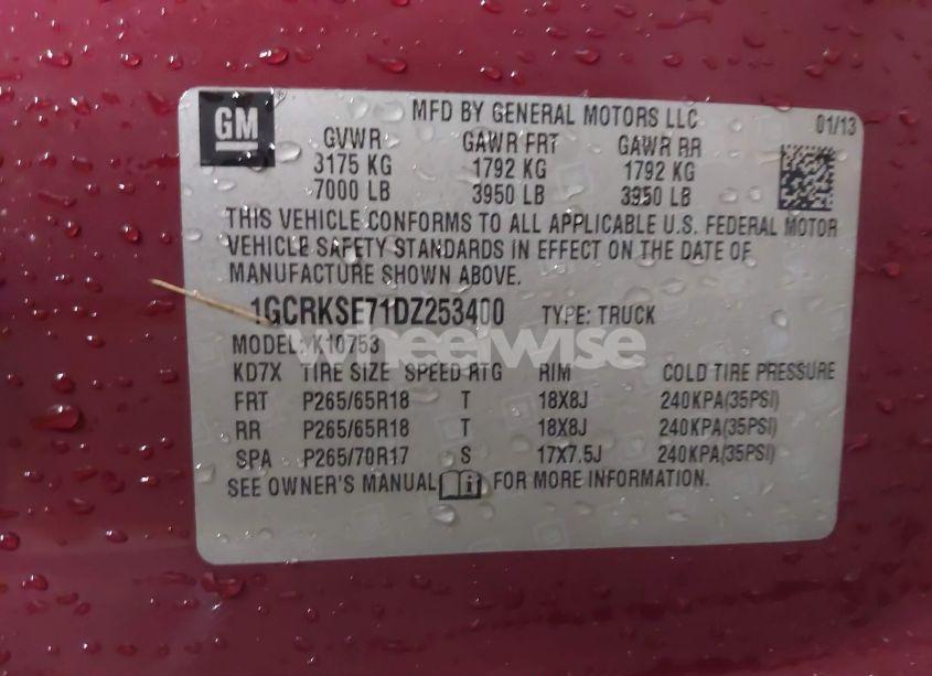 Photo 9 of 2013 Chevrolet Silverado 1500 LT (VIN 1GCRKSE71DZ253400)