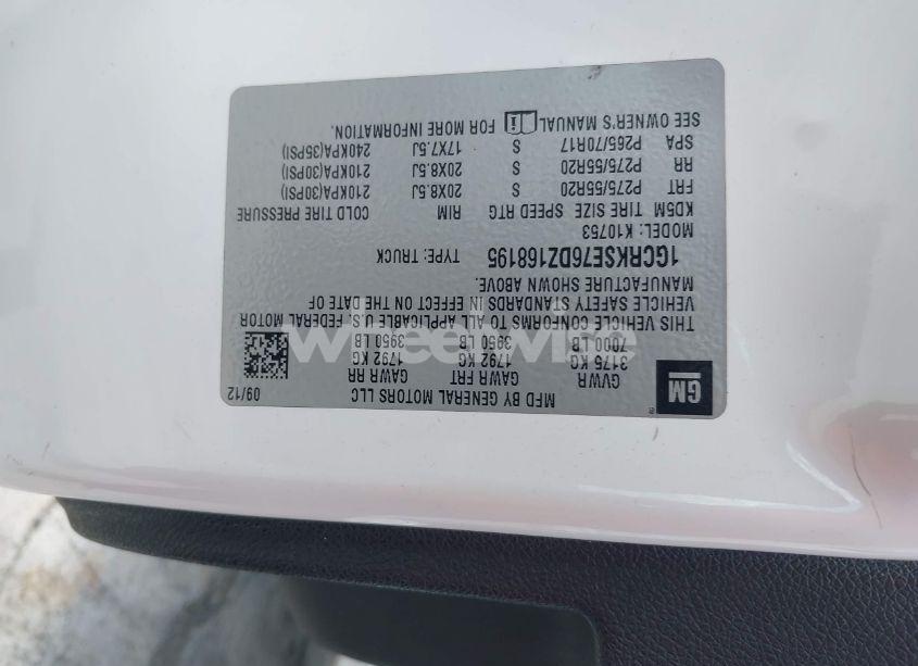 Photo 9 of 2013 Chevrolet Silverado 1500 LT (VIN 1GCRKSE76DZ168195)