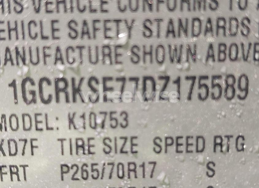Photo 9 of 2013 Chevrolet Silverado 1500 LT (VIN 1GCRKSE77DZ175589)