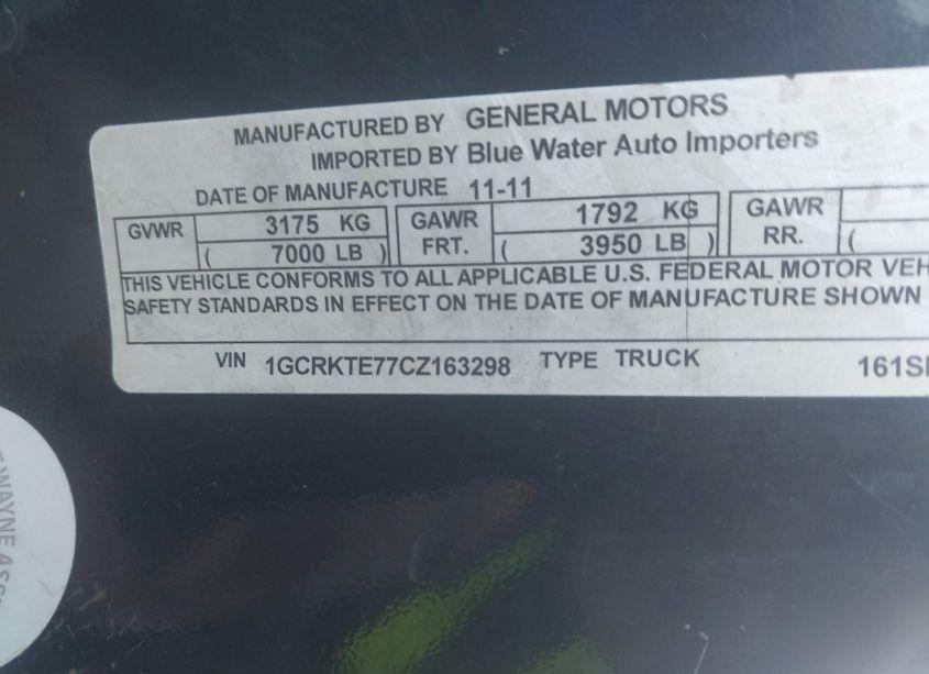 Photo 9 of 2012 Chevrolet Silverado 1500 LTZ (VIN 1GCRKTE77CZ163298)