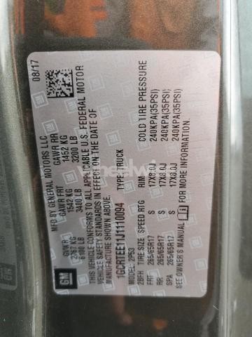 Photo 10 of 2018 CHEVROLET COLORADO ZR2 N/A (VIN 1GCRTEE11J1110094)