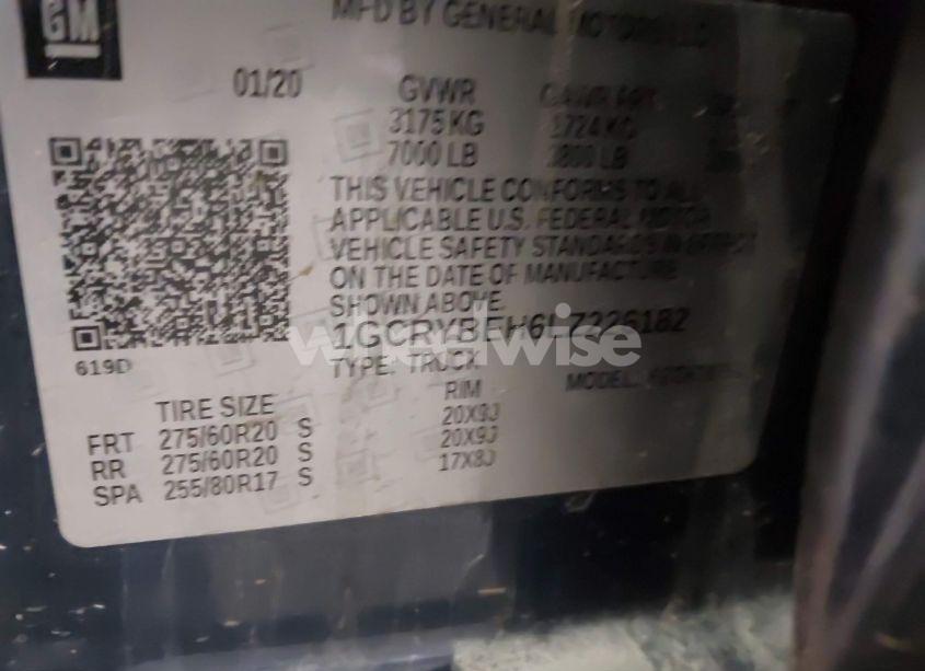 Photo 9 of 2020 Chevrolet Silverado 1500 4WD DOUBLE CAB STANDARD BED CUSTOM (VIN 1GCRYBEH6LZ226182)