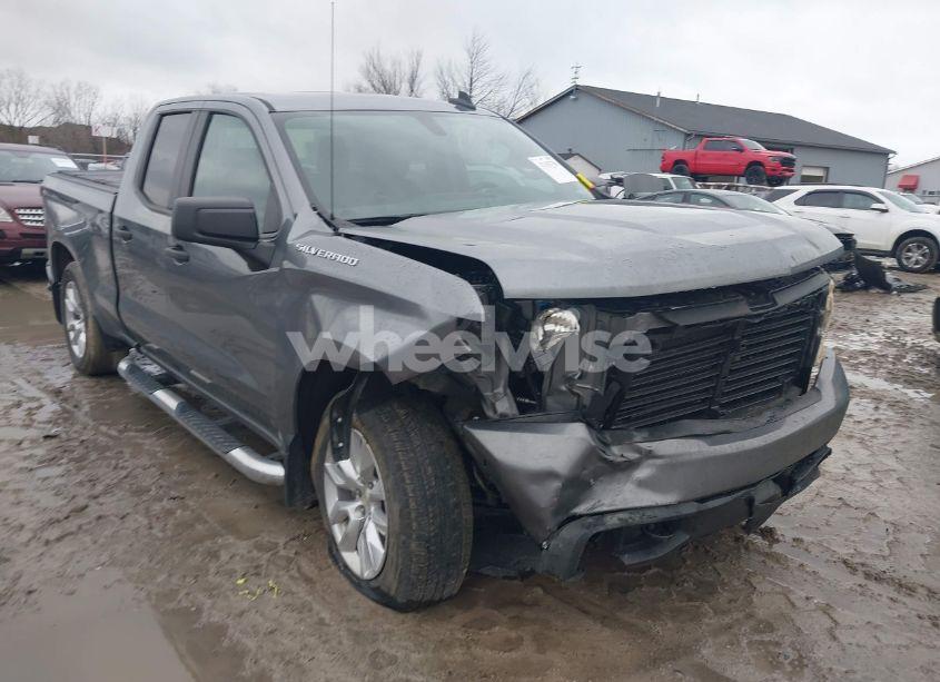 2021 Chevrolet Silverado 1500 4WD DOUBLE CAB STANDARD BED CUSTOM (VIN 1GCRYBEK2MZ156547) main photo