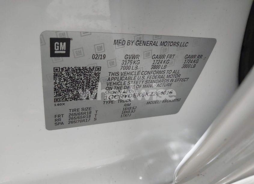 Photo 9 of 2019 Chevrolet Silverado 1500 LT (VIN 1GCRYDEK6KZ264016)