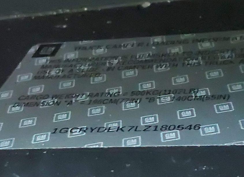 Photo 9 of 2020 Chevrolet Silverado 1500 4WD STANDARD BED LT (VIN 1GCRYDEK7LZ180546)