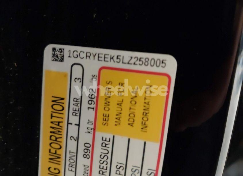 Photo 9 of 2020 Chevrolet Silverado 1500 4WD DOUBLE CAB STANDARD BED RST (VIN 1GCRYEEK5LZ258005)