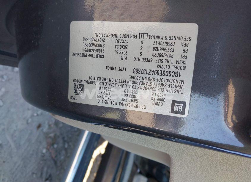 Photo 9 of 2010 Chevrolet Silverado 1500 LT (VIN 1GCSCSE09AZ137388)